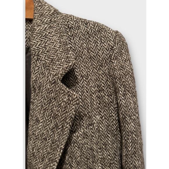 Smythe Oversize Herringbone Tweed Blazer Size Medium 🤎 - Picture 5 of 9
